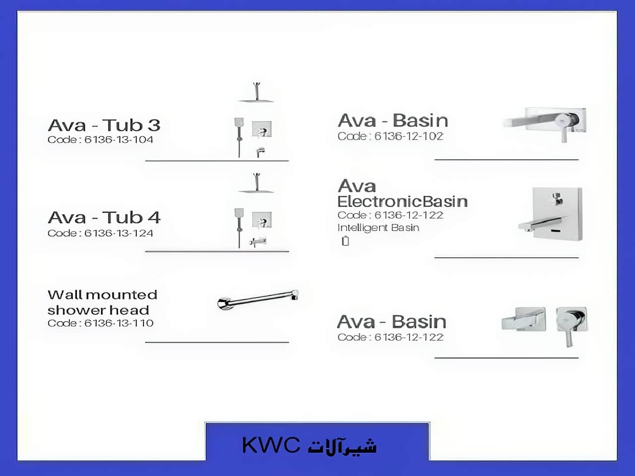 شیرهای ساختمانی و صنعتی توکار kwc
