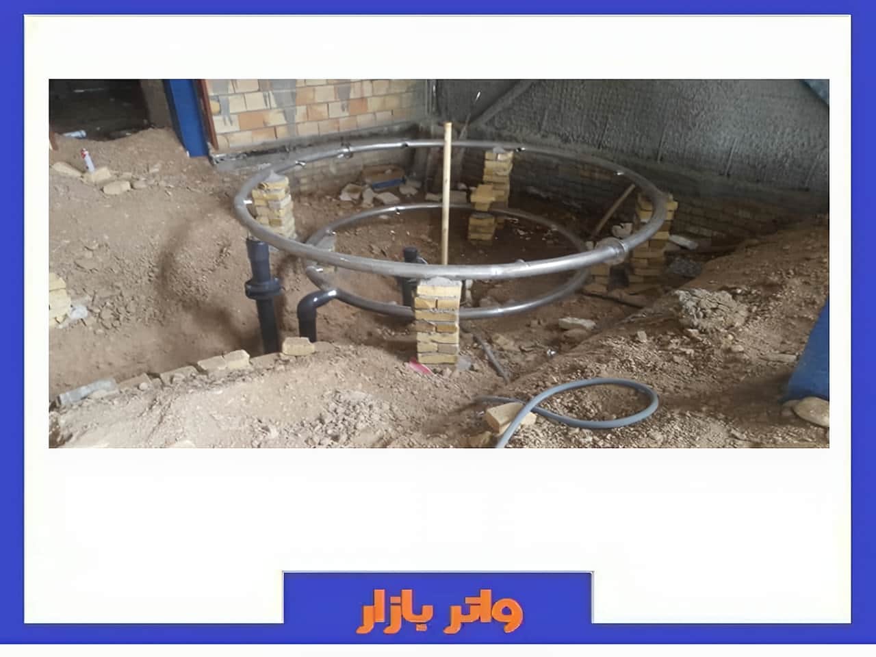 نصب حلقه فلزی ، رینگ داخل جکوزی